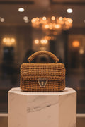 Petit sac en crochet – Caramel