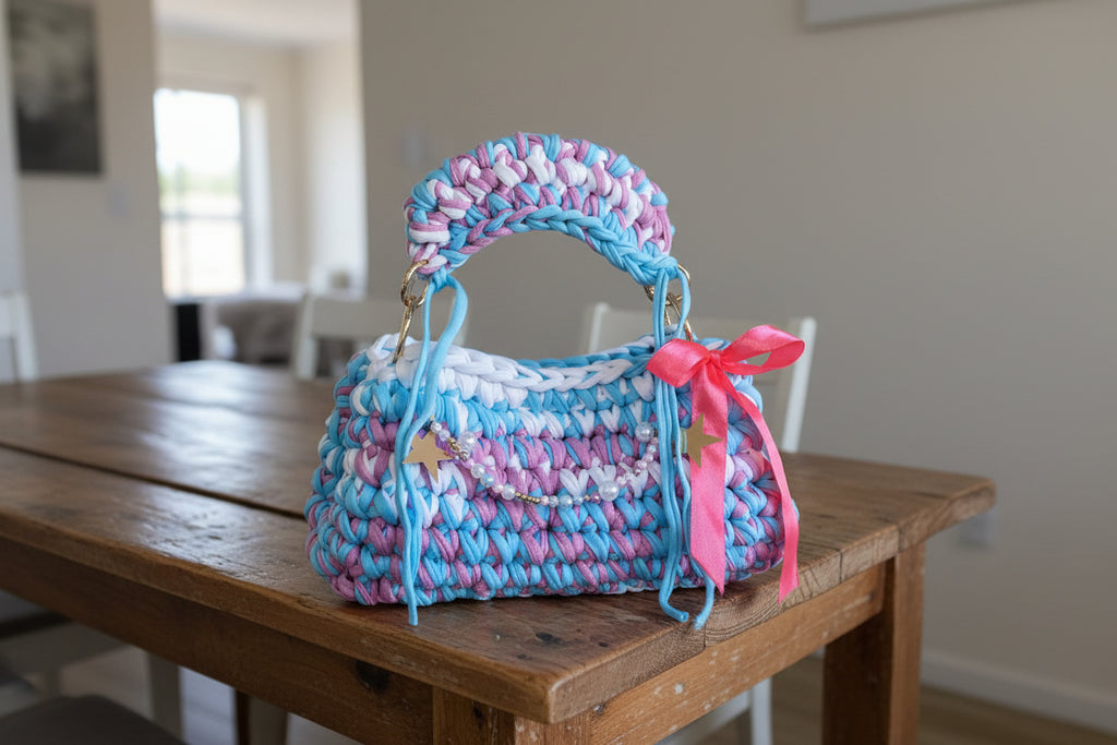 Sac MILLA -Rose poudré + bleu  🌸