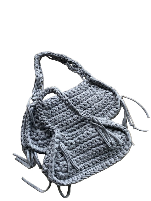 Sac gris – duo mère et fille