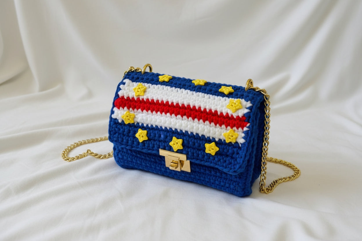 Sac en crochet drapeau du Cap-Vert