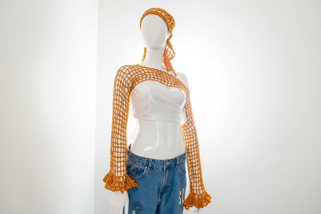 Boléro en crochet - Bandana Taille M