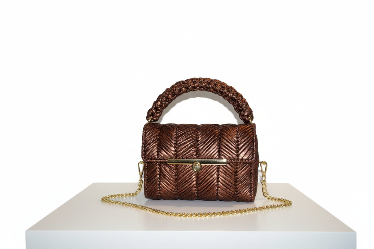 Sac crochet – Marron chocolat