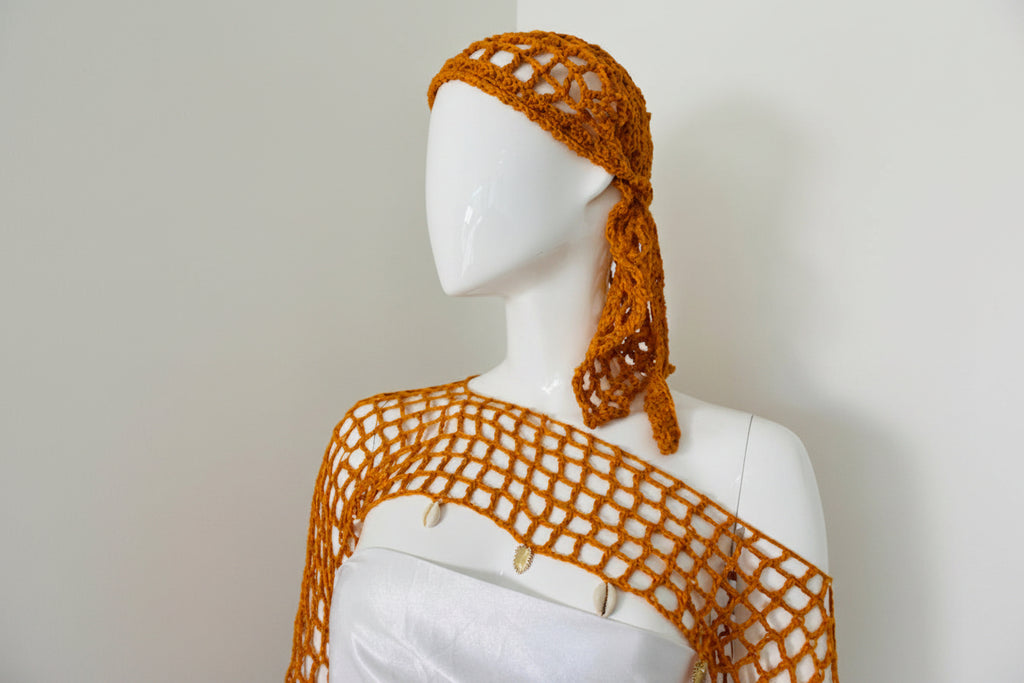 Boléro en crochet - Bandana Taille M