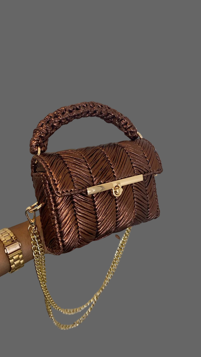 Sac crochet – Marron chocolat