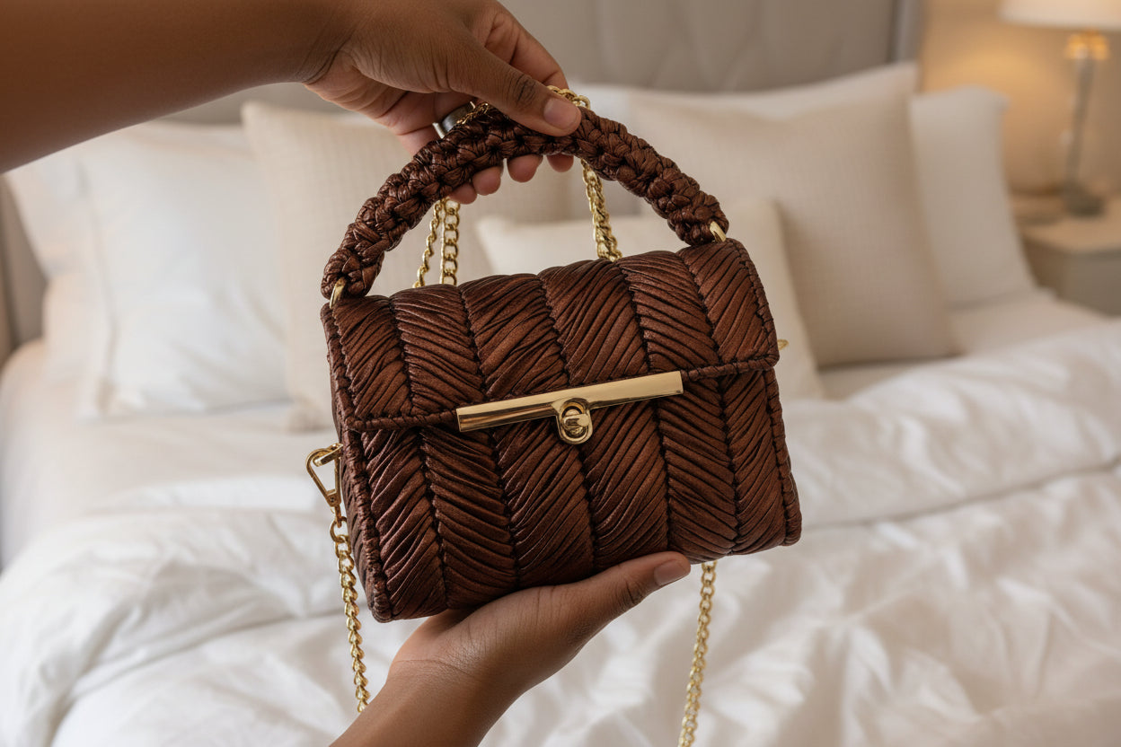 Sac crochet – Marron chocolat